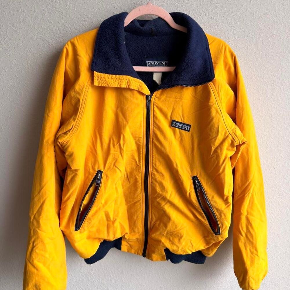 Lands-end Men's Yellow Jacket